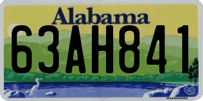 AL license plate 63AH841