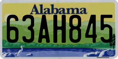 AL license plate 63AH845