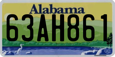 AL license plate 63AH861