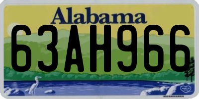 AL license plate 63AH966
