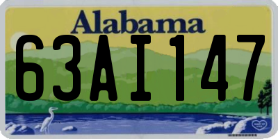 AL license plate 63AI147