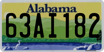 AL license plate 63AI182