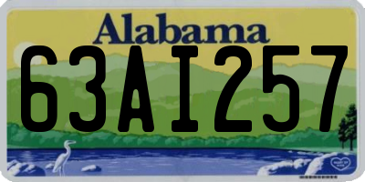 AL license plate 63AI257