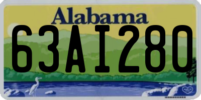 AL license plate 63AI280