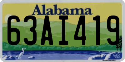 AL license plate 63AI419