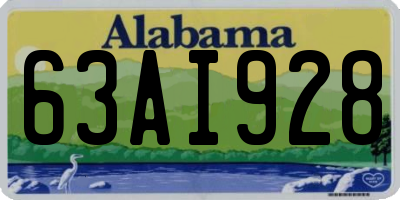 AL license plate 63AI928