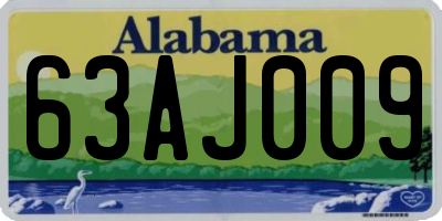 AL license plate 63AJ009