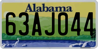 AL license plate 63AJ044