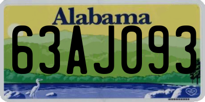 AL license plate 63AJ093