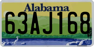 AL license plate 63AJ168