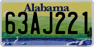 AL license plate 63AJ221