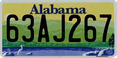 AL license plate 63AJ267