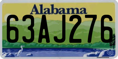 AL license plate 63AJ276