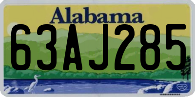 AL license plate 63AJ285