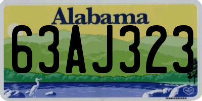 AL license plate 63AJ323