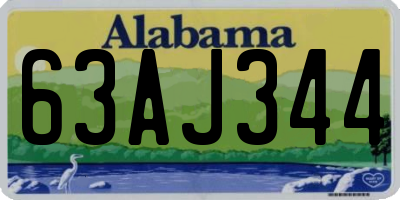 AL license plate 63AJ344