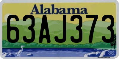 AL license plate 63AJ373