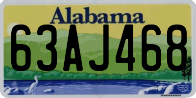 AL license plate 63AJ468