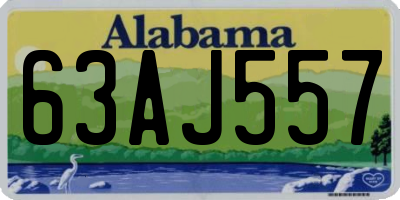 AL license plate 63AJ557