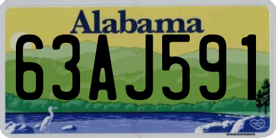 AL license plate 63AJ591