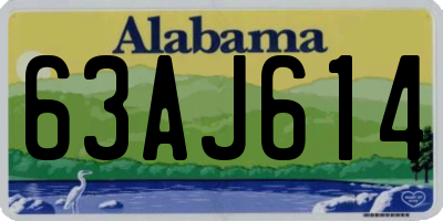 AL license plate 63AJ614