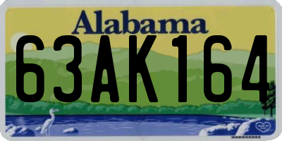 AL license plate 63AK164