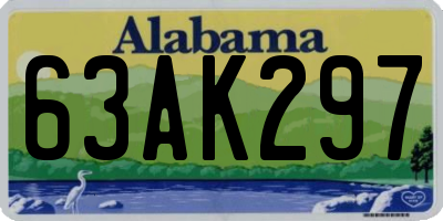 AL license plate 63AK297