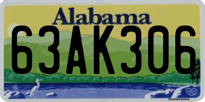 AL license plate 63AK306