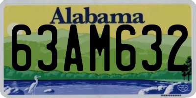 AL license plate 63AM632