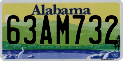 AL license plate 63AM732