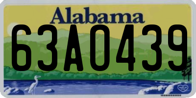 AL license plate 63AO439