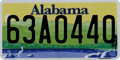 AL license plate 63AO440