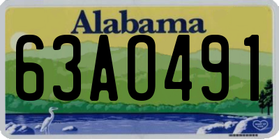 AL license plate 63AO491
