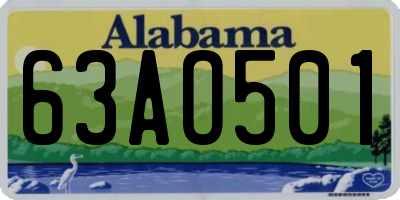 AL license plate 63AO501