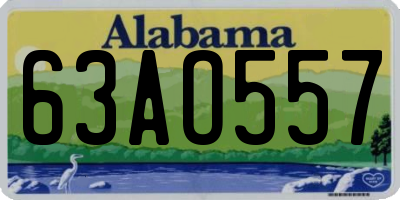 AL license plate 63AO557