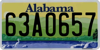 AL license plate 63AO657