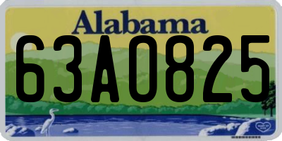 AL license plate 63AO825