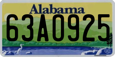 AL license plate 63AO925