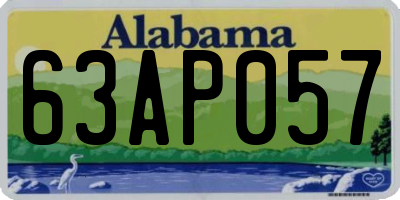 AL license plate 63AP057