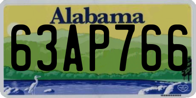 AL license plate 63AP766