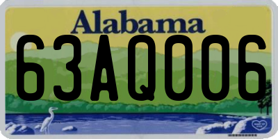 AL license plate 63AQ006