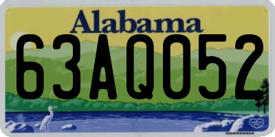 AL license plate 63AQ052