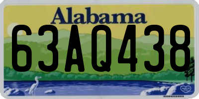 AL license plate 63AQ438