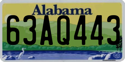 AL license plate 63AQ443