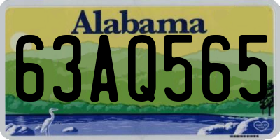 AL license plate 63AQ565