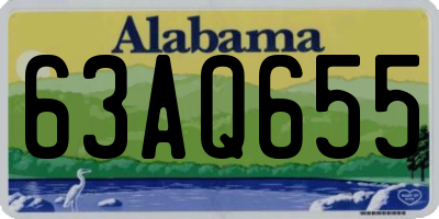 AL license plate 63AQ655
