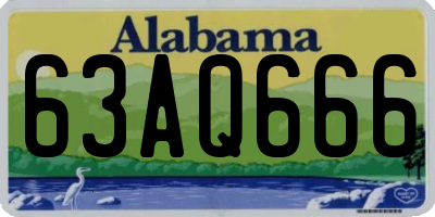 AL license plate 63AQ666