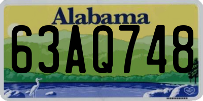 AL license plate 63AQ748