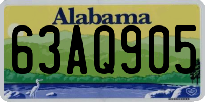 AL license plate 63AQ905