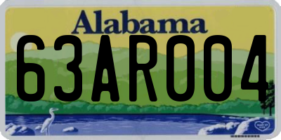 AL license plate 63AR004